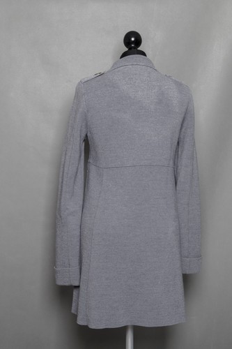 Massimo Dutti Ladies Cardigan M Grey Dark Grey Button+Wool B1039 - Picture 5 of 5