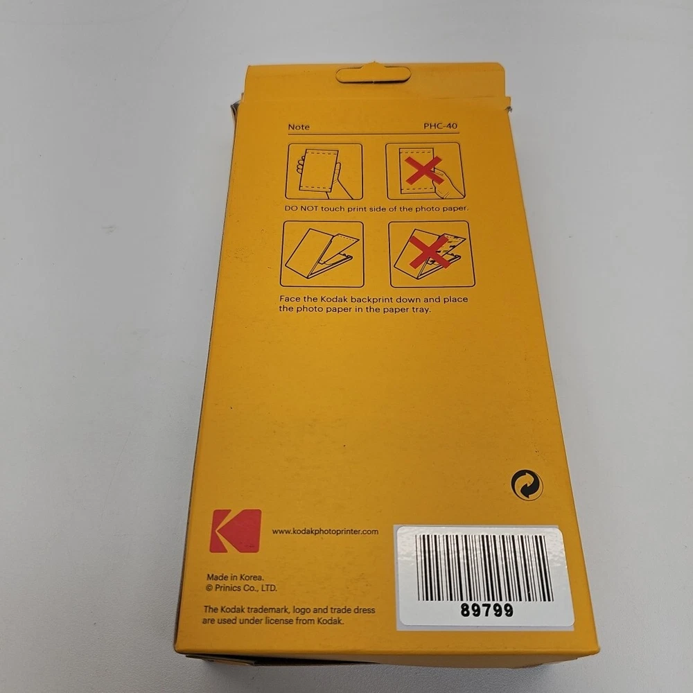Kodak Phc-40 Photo Printer Dock Cartridge 40 Sheets for G8