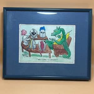 Vintage RC Matteson dragon drawing 1983