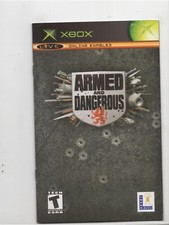 Armed  Dangerous Original Xbox MANUAL ONLY Authentic