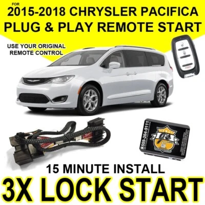 J'S ALARMS Js Alarms PLUG & PLAY REMOTE START For 2015 2016 2017 2018 CHRYSLER PACIFICA