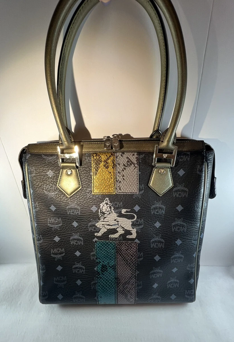 Mcm Mini Munchen Leather Tote Bag