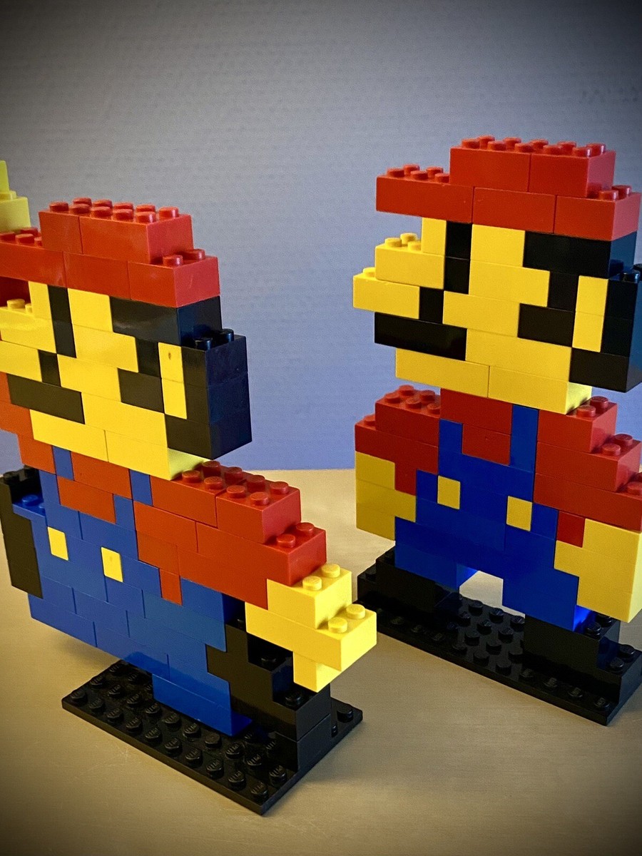 Lego Pixel Skulptur Mario Brothers (2er Set)