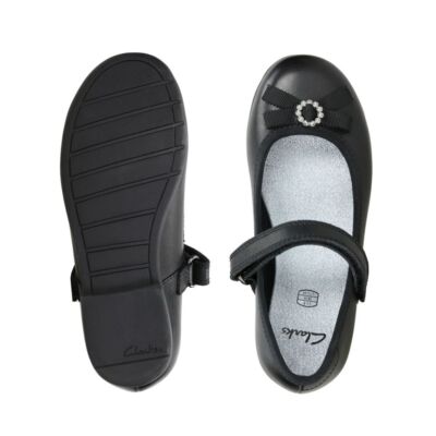 Scarpe Mary Jane in pelle nera con fibbia Seren 30 da donna