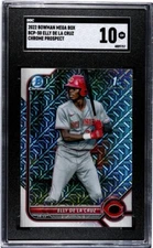 2022 Bowman 1st Elly De La Cruz Chrome Prospects  Mojo Refractor BCP-50 - SGC 10