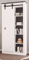 Aktenschrank BüRoschrank Schrank SchiebetüR Weiß Pinie Landhaus 93X201 Cm Stove