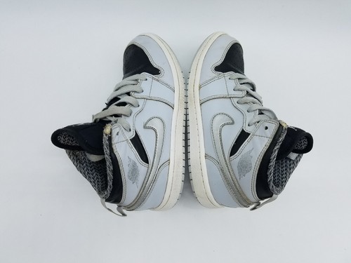 Nike Air Jordan 1 Retro (PS) Niño Talla 13C Tenis Platino Negro Plata - Imagen 7 de 12