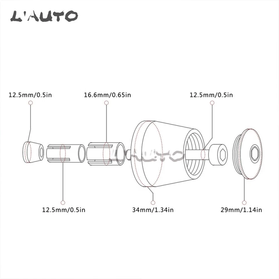 Manillar de agarre azul enchufe equilibrado barra deslizante extremo peso tapa cubierta para YAMAHA TTR Foto 3 de 4