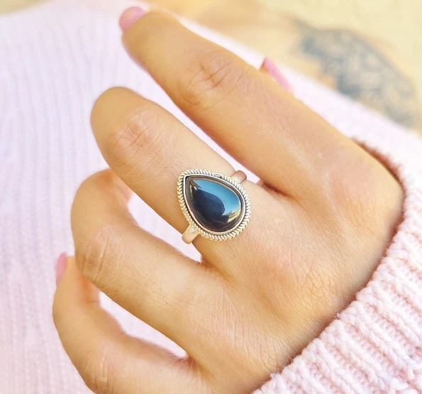Genuine store onyx ring