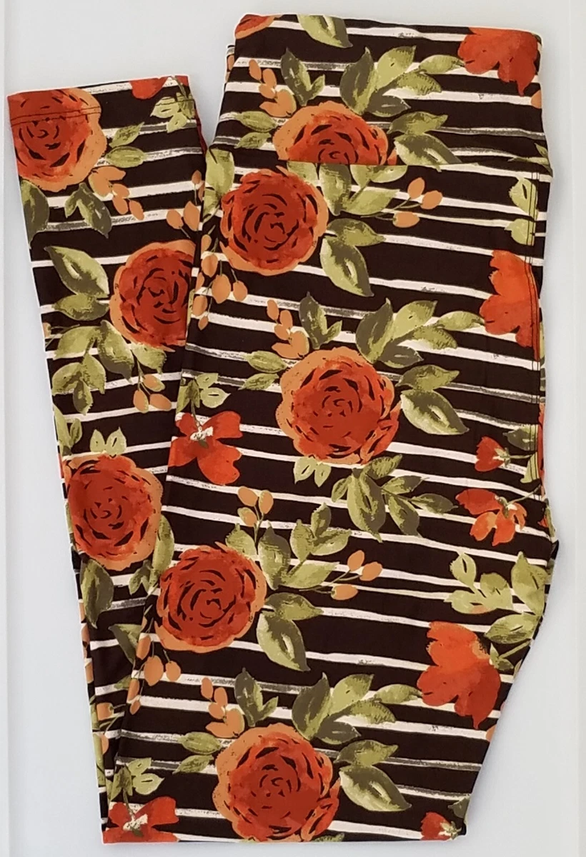 Legging LulaRoe TC - Motif Roses Numériques - Taille S à 3XL (12-22) - Neuf Sans étiquettes