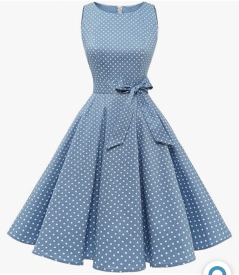 light blue dress with white polka dots Light Blue Polka Dot Long Sleeve Maternity Dress