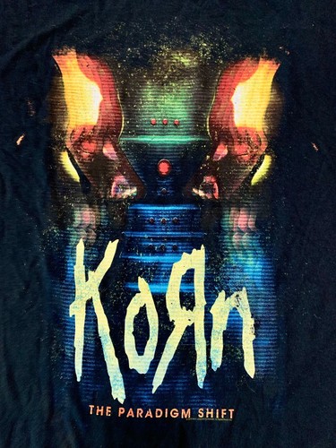 Camiseta Korn The Paradigm Shift 2013 para hombre talla 2XL nueva stock antiguo - Imagen 3 de 6