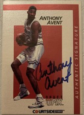 Anthony Avent Seton Hall Basketball 1991 Courtside autograph Rookie card Auto RC