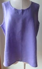 FLAX Designs LINEN Select   TANK   2G      NWT  WISTERIA