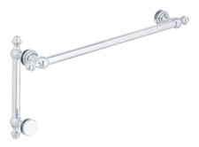 Symphony 24" Cuttable Towel Bar  8" Pull Combination Rosette Polished Chrome