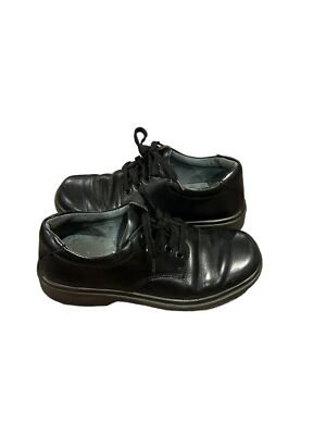 Clarks Daytona Snr Inj School Shoes Size D Black Leather