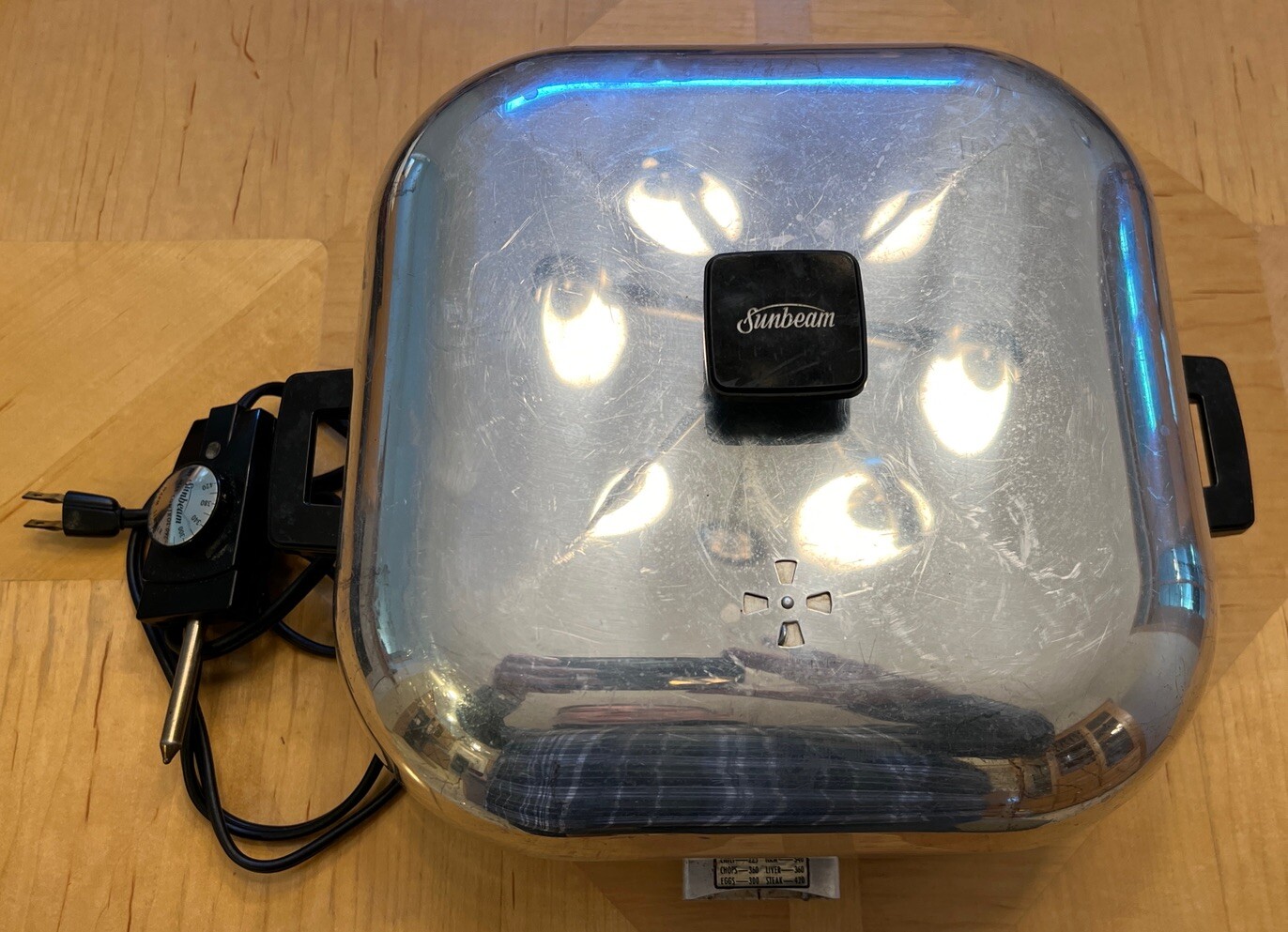 Sunbeam Electric Skillet Model T61B Frying Pan 1250 Watt Vintage 1970's WORKS! eBay