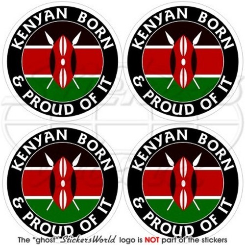 Kenya Kenyan Born & Pride AFRICA Car Sticker, Vinyl Sticker 50mm x4 eBay