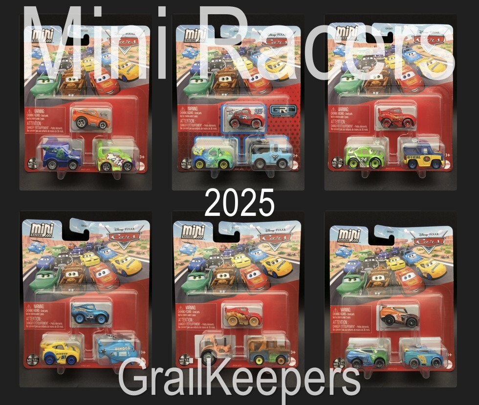 Disney Pixar Cars Mini Racers 3 Pack 2025 *You Pick* Road Radiator ...