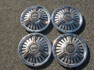 Factory 1965 to 1968 Chevy II SS 14 inch spinner hubcaps wheel covers
