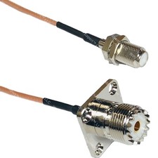 RG316 F FEMALE to UHF Female Flange RF Cable Rapid-SHIP LOT