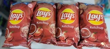 4x Bags Lays Ketchup Chips LARGE Family Size 220g- Free Shipping
