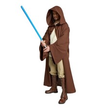 Adult Jedi STAR WARS Cosplay Brown Cloak Robe Large