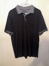 Michael Kors Men  s Black Polo Shirt - Size Medium