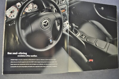 2003 Mazda Miata MX-5 Roadster Catalog Brochure +Price List Nice