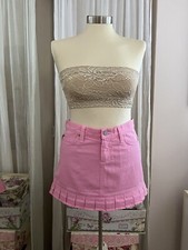 Juicy Couture Vintage Candy Pink mini skirt S Made In     USA New w tag