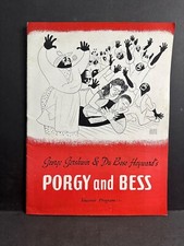 Hirschfeld Cover   "Porgy and Bess"   Souvenir Program  1942   Todd Duncan 