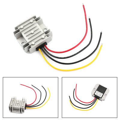 WaterProof 12V/24V to 5V 10A 50W Step Down DC/DC Power Converter Regulator US