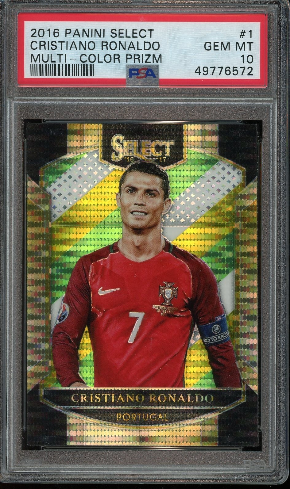 2014 Panini Prizm クリスティアーノ ロナウド PSA10