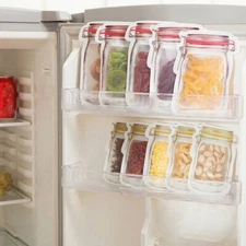 Take out 10 Preservation Fridge Freezing Food Storage Reusable Jar Bags Fresh