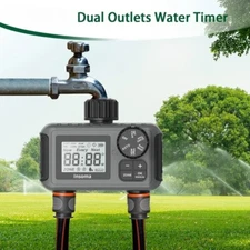 New Smart Irrigation Watering System Dual Outlets Automatic Water Timer Sprinkle