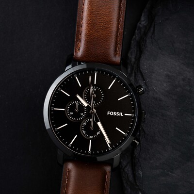 Amazon Fossil Herren Chronograph Quarz Uhr Leder Fossil Herren