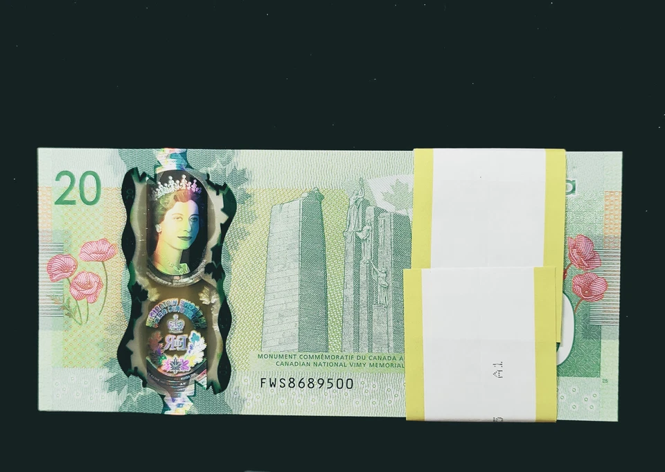 ONE/2015 Canada $20 Queen Elizabeth II Historic Reign Commemorative Polymer Note - Image 2 of 3