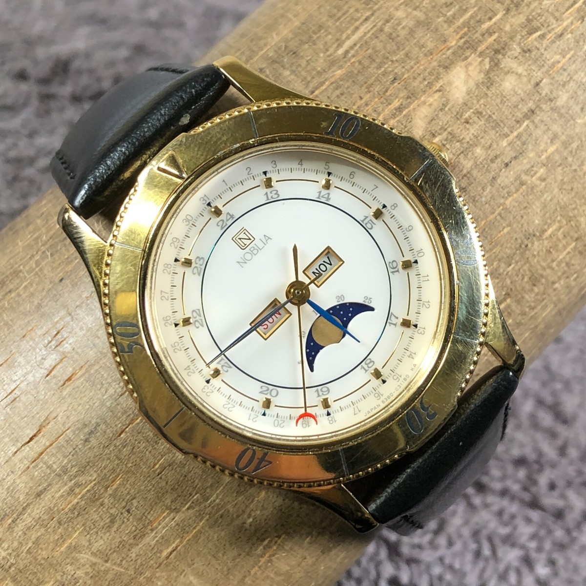 Citizen Noblia Unisex 6380-G30461 Triple Date Moon Phase