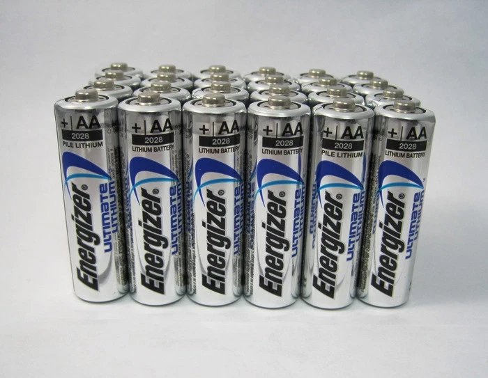 Energizer Ultimate AA L91 Lithium 1.5V Batteries x 80