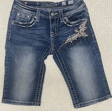 Miss Me Girls Bermuda Shorts Size 14 Embellished Bermuda Shorts