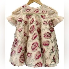 Disney Princess Bell Sequin Rose Special Occasion Dress Size 4