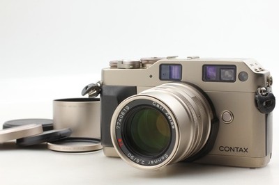 Green Label [MINT+++ w/ Hood] Contax G1 Film Camera Sonnar 90mm F/2.8 Lens Japan