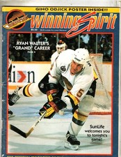 1993 - New Jersey Devils vs Vancouver Canucks program / poster
