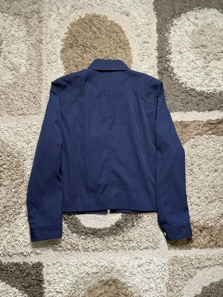 Chaqueta Lauren Ralph Lauren Mujer Grande Azul Bombero Cierre Abrigo Raro Foto 2 de 4