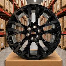22 Black Wheels Fits Cadillac Escalade Esv Vistiq Platinum 4 Lot 22 Black Wheels Fits Cadillac Escalade Esv Vistiq Platinum 4 Lot