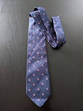 Brooks Brothers 346 Tie Necktie Silk USA Made Italian Fabric Blue Floral Print