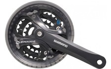 Shimano FC-M361 chainset, square taper - 42 / 32 / 22T - 175 mm black