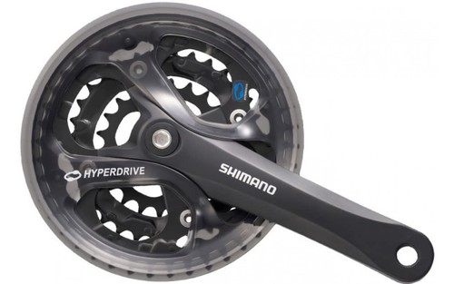 Shimano FC-M361 chainset, square taper - 42 / 32 / 22T - 175 mm black - Bild 1 von 10