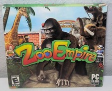 ZOO EMPIRE PC CD-ROM SOFTWARE EVERYONE E RUN THE EXCITING ZOO GAME TYCOON B319