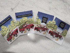 Stampin' UP! *ROAD TO CHRISTMAS* CARD KIT- Assembled! Set of 4/ STAMPED envelope